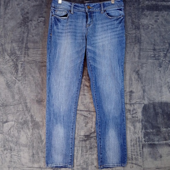 dELiA*s Jeans Womens Juniors 9S Blue Taylor Stretch Denim Skinny Mid Wash Ankle - Picture 2 of 9